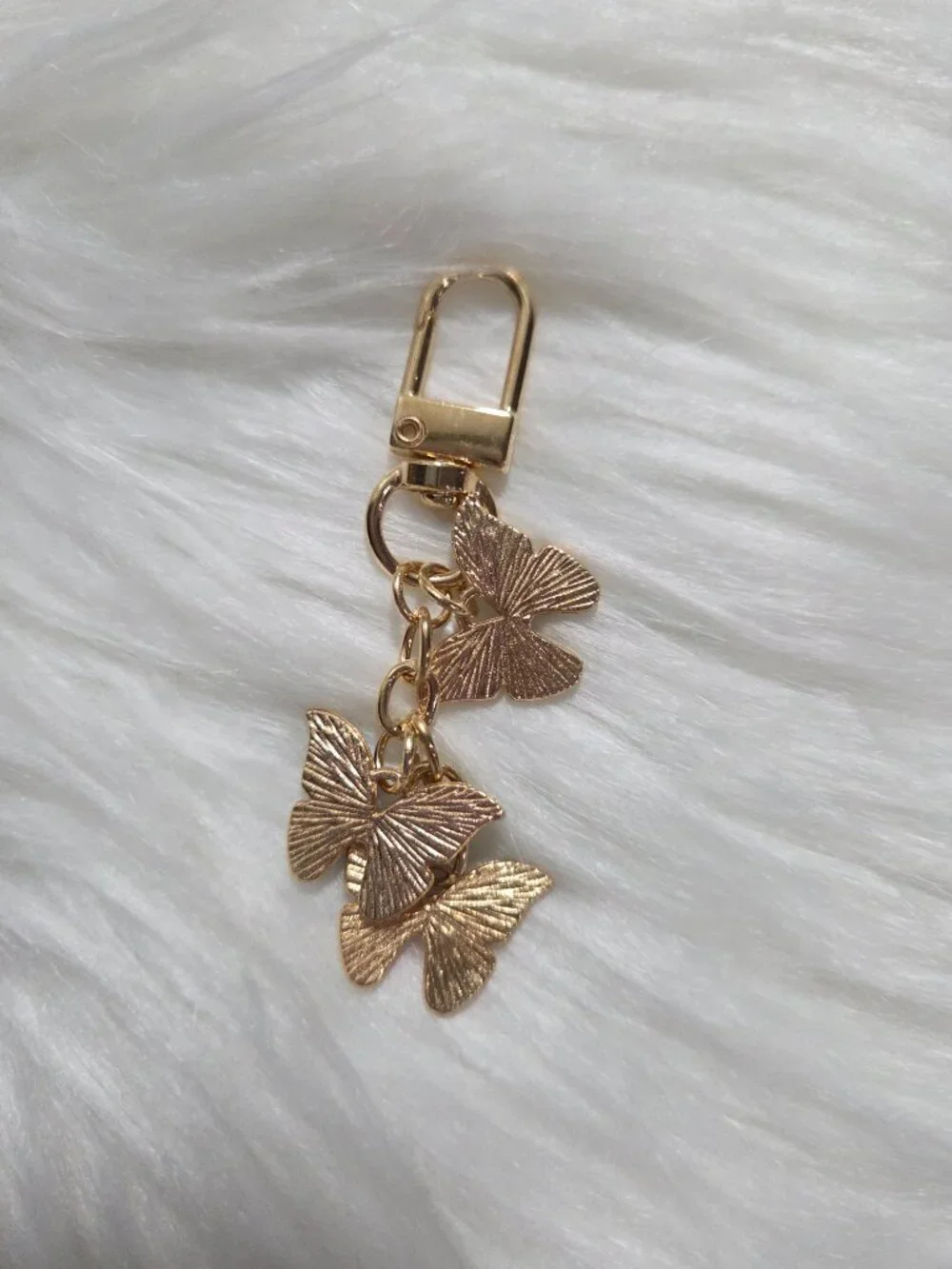 Small Butterfly Charm Keychain
